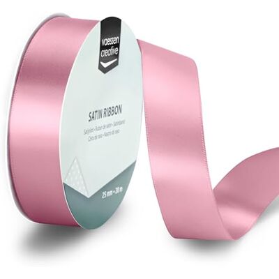Creative Satijnlint Oudroze 20 m x 25 mm Dubbelzijdig Cadeaulint op Rol voor Knutselen, Decoraties, Kaarten Maken, Scrapbooking en DIY Creative Satijnlint Oudroze 20 m x 25 mm Dubbelzijdig Cadeaulint op Rol voor Knutselen, Decoraties, Kaarten Maken, Scrapbooking en DIY
