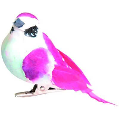Artemio 9 x 4,5 x 4 cm 3-delige vogelclip meerkleurig Artemio 9 x 4,5 x 4 cm 3-delige vogelclip meerkleurig