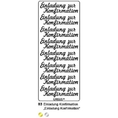 Ursus 59310083 creatieve stickers, uitnodiging bevestiging, zilver, 5 vellen, zelfklevend, ideaal voor het maken van kaarten en het decoreren van geschenken, stickervel ca. 10 x 23 cm Ursus 59310083 creatieve stickers, uitnodiging bevestiging, zilver, 5 vellen, zelfklevend, ideaal voor het maken van kaarten en het decoreren van geschenken, stickervel ca. 10 x 23 cm