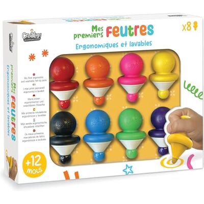 CREA LIGN Model - Ergonomische 8-Kleuren Stiften - Tekenen & Kleur CREA LIGN Model - Ergonomische 8-Kleuren Stiften - Tekenen & Kleur