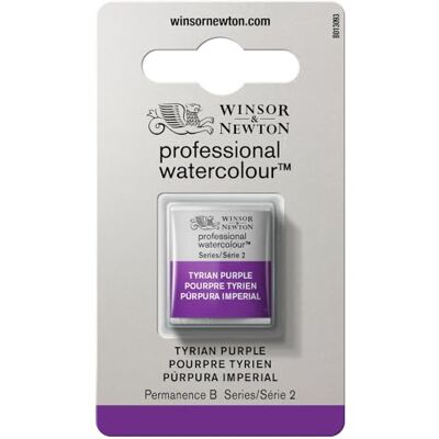 Winsor & Newton 0101419 Professional Watercolour Tyrian Purple, 1/2 nap aquarelverf, levendige kleuren in kunstenaarskwaliteit, hoge kleurglans en helderheid, lichtecht Winsor & Newton 0101419 Professional Watercolour Tyrian Purple, 1/2 nap aquarelverf, levendige kleuren in kunstenaarskwaliteit, hoge kleurglans en helderheid, lichtecht