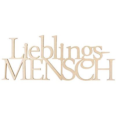 Rayher Hobby Houten letter "Lieblingsmensch" - Hobby Knutselen Rayher Hobby Houten letter "Lieblingsmensch" - Hobby Knutselen