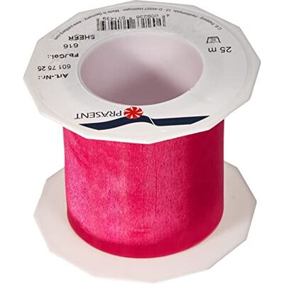 PRÄSENT C.E. Pattberg Sheer organza lint koraalroze, 27 m cadeauverpakkinglint, 7 cm breed, accessoires voor decoratie en handwerk, decoratielint voor geschenken, voor elke gelegenheid PRÄSENT C.E. Pattberg Sheer organza lint koraalroze, 27 m cadeauverpakkinglint, 7 cm breed, accessoires voor decoratie en handwerk, decoratielint voor geschenken, voor elke gelegenheid