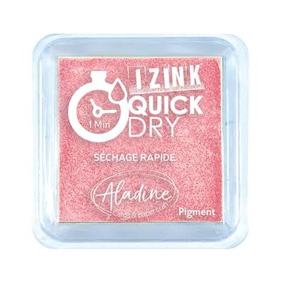 Aladine Izink Quick Dry stempelkussen, poederroze, 5 x 5 cm Aladine Izink Quick Dry stempelkussen, poederroze, 5 x 5 cm