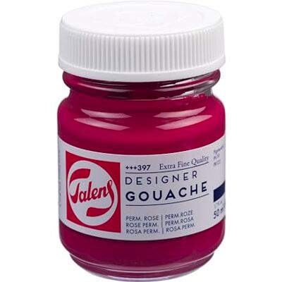 Talens Plakkaatverf Extra Fijn Permanent Rose (Magenta) 397 50 ml Hoog Pigment Matte Afwerking Professionele Kunstschildersverf Talens Plakkaatverf Extra Fijn Permanent Rose (Magenta) 397 50 ml Hoog Pigment Matte Afwerking Professionele Kunstschildersverf