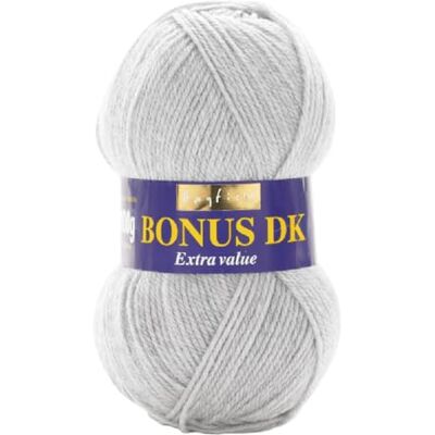 Sirdar Hayfield Bonus DK Dubbel Breien, Lichtgrijs Mix (814), 100g van Sirdar Hayfield Bonus DK Dubbel Breien, Lichtgrijs Mix (814), 100g van