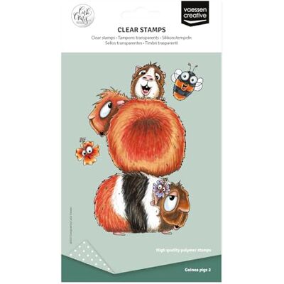 Creative Clear Stamp Cavia's, Bloemetjes en Bij 6 Fotopolymeer Stempels voor DIY, Kaarten Maken, Scrapbooking, en Bullet Journaling Gebruik met Acryl Stempelblok of Stempelhulp Creative Clear Stamp Cavia's, Bloemetjes en Bij 6 Fotopolymeer Stempels voor DIY, Kaarten Maken, Scrapbooking, en Bullet Journaling Gebruik met Acryl Stempelblok of Stempelhulp