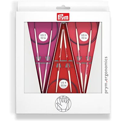 Prym Ergonomics 32-delige Set Ronde Breinaalden US 2 4 6 Prym Ergonomics 32-delige Set Ronde Breinaalden US 2 4 6