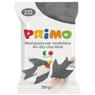 PRIMO Dermatologisch geteste boetseerklei, 250 g, geurloos, veganistisch, zachte en natuurlijke boetseerklei Speel kinderen 3 jaar creatief werk, aan de lucht drogen, geen bakken PRIMO Dermatologisch geteste boetseerklei, 250 g, geurloos, veganistisch, zachte en natuurlijke boetseerklei Speel kinderen 3 jaar creatief werk, aan de lucht drogen, geen bakken