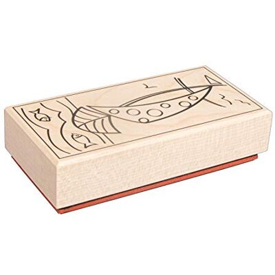Rayher 29218000 stempel met Jezus in een boot, 5x10cm, wit, normaal Rayher 29218000 stempel met Jezus in een boot, 5x10cm, wit, normaal
