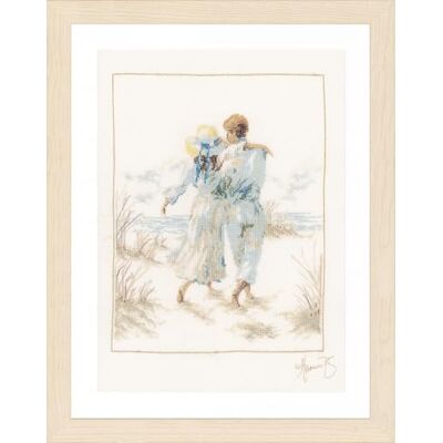 Lanarte kruissteekset - Wit - 29x39cm Lanarte kruissteekset - Wit - 29x39cm