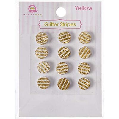 Queen & Co Glitter stippen, 8 mm, zelfklevend, 1-geel, andere, veelkleurig, 8.2x9.19x0.3 cm Queen & Co Glitter stippen, 8 mm, zelfklevend, 1-geel, andere, veelkleurig, 8.2x9.19x0.3 cm