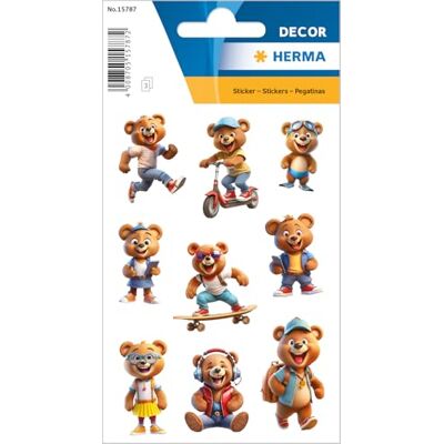 HERMA Teddy Beer-stickers, dierenstickers voor kinderen en peuters, kinderstickers met beer-motief voor stickeralbum, scrapbook, fotoalbum, cadeau, verjaardag, decoratie, brieven, knutselen HERMA Teddy Beer-stickers, dierenstickers voor kinderen en peuters, kinderstickers met beer-motief voor stickeralbum, scrapbook, fotoalbum, cadeau, verjaardag, decoratie, brieven, knutselen
