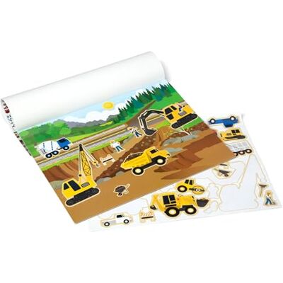 Melissa & Doug Herbruikbaar stickerboek Voertuigen 165 stickers Melissa & Doug Herbruikbaar stickerboek Voertuigen 165 stickers