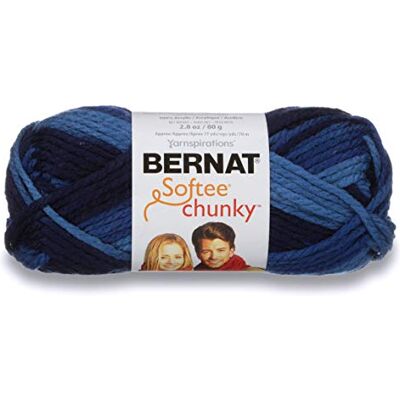 Bernat SOFTEE CHUNKY OMBRE -80G DENIM OMB Bernat SOFTEE CHUNKY OMBRE -80G DENIM OMB