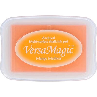 Tsukineko VersaMagic Ink Pads stempelkussen, krijtafwerking, mango madness, synthetisch materiaal, oranje, 9,9 x 6,6 x 1,8 cm Tsukineko VersaMagic Ink Pads stempelkussen, krijtafwerking, mango madness, synthetisch materiaal, oranje, 9,9 x 6,6 x 1,8 cm