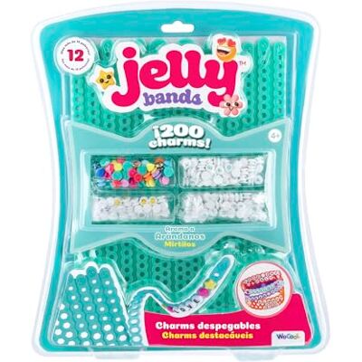 Bizak Jelly Bands 63335564-1 Set geurende armbanden om te ontwerpen en te personaliseren, inclusief 3D-bedels en 3D-bedels, geur van bosbessen en blauw, vanaf 4 jaar Bizak Jelly Bands 63335564-1 Set geurende armbanden om te ontwerpen en te personaliseren, inclusief 3D-bedels en 3D-bedels, geur van bosbessen en blauw, vanaf 4 jaar