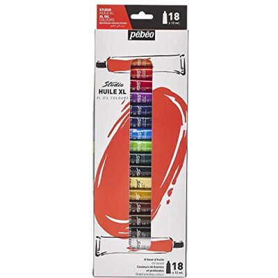 PEBEO 668610 XL Studio Oil 18 Buizen van 12 ml PEBEO 668610 XL Studio Oil 18 Buizen van 12 ml