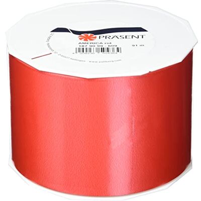 PRÄSENT C.E. Pattberg 90 mm 91 m Lint Curling Amerika, Rood PRÄSENT C.E. Pattberg 90 mm 91 m Lint Curling Amerika, Rood
