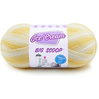 Lion Brand Wol Ice Cream Big Scoop - Citroen Meringue - Wol Lion Brand Wol Ice Cream Big Scoop - Citroen Meringue - Wol