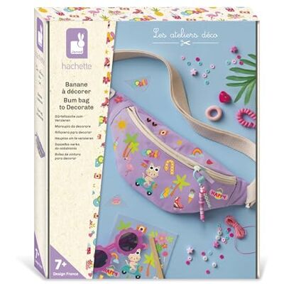 Janod Creatieve kit voor het personaliseren van een heuptas personaliseer je heuptas complete doe-het-zelfset met stickers + sleutelhanger 100% OEKOTEX katoen knutselactiviteit voor kinderen Janod Creatieve kit voor het personaliseren van een heuptas personaliseer je heuptas complete doe-het-zelfset met stickers + sleutelhanger 100% OEKOTEX katoen knutselactiviteit voor kinderen