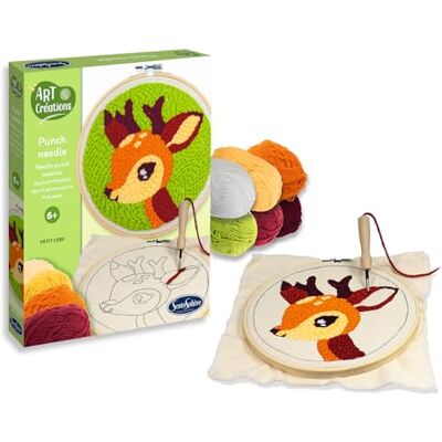 Sentosphère – Kunst & CREATIES – Punch Needle Petit Hert Creatieve hobby voor kinderen Punch Needle Initiatie vanaf 6 jaar Speelse en rustgevende borduurset 20551 Sentosphère – Kunst & CREATIES – Punch Needle Petit Hert Creatieve hobby voor kinderen Punch Needle Initiatie vanaf 6 jaar Speelse en rustgevende borduurset 20551