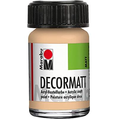 Marabu 14010039029 Decormat acryl rosé beige 029, 15 ml, fluwelen matte acrylverf op waterbasis, crèmige en kleurintensief, speekselbestendig, weerbestendig, voor vrij schilderen en sjabloneren Marabu 14010039029 Decormat acryl rosé beige 029, 15 ml, fluwelen matte acrylverf op waterbasis, crèmige en kleurintensief, speekselbestendig, weerbestendig, voor vrij schilderen en sjabloneren