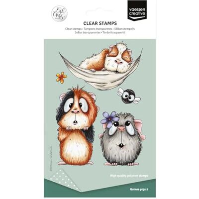 Creative Clear Stamp Cavia's, Bloemetjes en Bij 7 Fotopolymeer Stempels voor DIY, Kaarten Maken, Scrapbooking, en Bullet Journaling Gebruik met Acryl Stempelblok of Stempelhulp Creative Clear Stamp Cavia's, Bloemetjes en Bij 7 Fotopolymeer Stempels voor DIY, Kaarten Maken, Scrapbooking, en Bullet Journaling Gebruik met Acryl Stempelblok of Stempelhulp