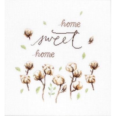 Luca-S Borduurpakket - Home Sweet Home - 23x22 cm Luca-S Borduurpakket - Home Sweet Home - 23x22 cm