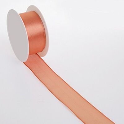 Deko AS GmbH Zijdezachte decoratielint met draadrand oranje 40 mm 20 m 43222 40 22 Deko AS GmbH Zijdezachte decoratielint met draadrand oranje 40 mm 20 m 43222 40 22