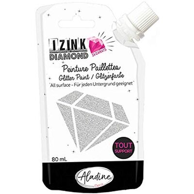 Aladine IZINK 24 CARAT 80ML ZILVER, One Size Aladine IZINK 24 CARAT 80ML ZILVER, One Size
