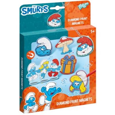 Totum De Smurfen Diamond Painting magneten 6 motieven knutselset voor kinderen 6 Smurfmagneten om vorm te geven met glittersteentjes en applicator, doe-het-zelf set Totum De Smurfen Diamond Painting magneten 6 motieven knutselset voor kinderen 6 Smurfmagneten om vorm te geven met glittersteentjes en applicator, doe-het-zelf set