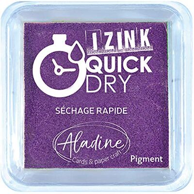 Aladine Izink Quick Dry stempelkussen, violet, 5 x 5 cm Aladine Izink Quick Dry stempelkussen, violet, 5 x 5 cm