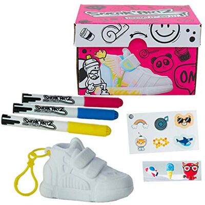 Splash Toys SNEAK'ARTZ SHOEBOX Fuschia-creatieve vrije tijd, design en personaliseer je sneakers vanaf 5 jaar, 32231 Splash Toys SNEAK'ARTZ SHOEBOX Fuschia-creatieve vrije tijd, design en personaliseer je sneakers vanaf 5 jaar, 32231