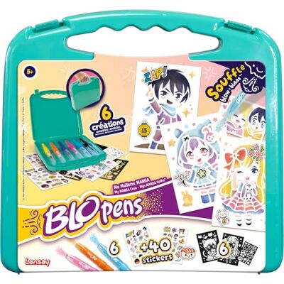 Lansay BLOPENS Manga koffer Blaasstiften voor kinderen vanaf 5 jaar Draagbaar formaat herbruikbare sjablonen 6 Blopens 6 sjablonen 6 vellen +40 stickers Wasbare doppen Lansay BLOPENS Manga koffer Blaasstiften voor kinderen vanaf 5 jaar Draagbaar formaat herbruikbare sjablonen 6 Blopens 6 sjablonen 6 vellen +40 stickers Wasbare doppen