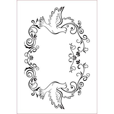 Creative Darice reliëffolder sjabloon, frame, duiven-A4, plastic, transparant, 29.7 x 21 x 0.3 cm Creative Darice reliëffolder sjabloon, frame, duiven-A4, plastic, transparant, 29.7 x 21 x 0.3 cm