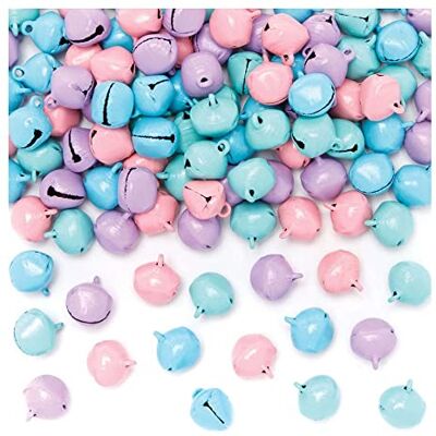 Baker Ross AX700 Pastel belletjes om te knutselen, 120 stuks, voor kinderen om te knutselen en voor Pasen decoratie Baker Ross AX700 Pastel belletjes om te knutselen, 120 stuks, voor kinderen om te knutselen en voor Pasen decoratie