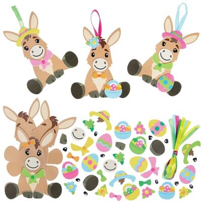 Baker Ross WA128 Mix & Match-decoratiesets voor paas-ezels Pakket van 8, schuimrubberen knutselsets voor paasdecoraties Baker Ross WA128 Mix & Match-decoratiesets voor paas-ezels Pakket van 8, schuimrubberen knutselsets voor paasdecoraties