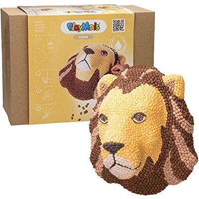 Playmais MOSAIC HOME Lion Wanddecoratie om te knutselen, voor kinderen vanaf 5 jaar, 3D-leeuwenkop van 9000 stuks, wanddecoratie voor kinderkamer, bevordert creativiteit en fijne motoriek Playmais MOSAIC HOME Lion Wanddecoratie om te knutselen, voor kinderen vanaf 5 jaar, 3D-leeuwenkop van 9000 stuks, wanddecoratie voor kinderkamer, bevordert creativiteit en fijne motoriek
