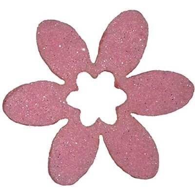 Petra's Bastel News Petra's Knutsel-News 100 x bloem 30 mm met bloemenuitsnijding, glittervilt, eenzijdig glitter, fliz, roze, 18 x 12 x 5 cm Petra's Bastel News Petra's Knutsel-News 100 x bloem 30 mm met bloemenuitsnijding, glittervilt, eenzijdig glitter, fliz, roze, 18 x 12 x 5 cm