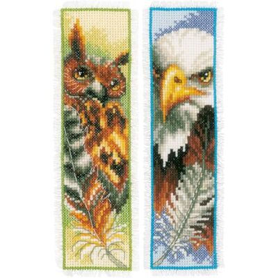 Vervaco Kruissteek Borduurpakket Boekenlegger Set AREND & UIL SET VAN 2 Bladwijzer Borduurwerk Kit 6 x 20 cm Kruissteekpakket Knutselen voor Volwassenen Boekenliefhebber Cadeaus Doe-Het-Zelf-Kit Vervaco Kruissteek Borduurpakket Boekenlegger Set AREND & UIL SET VAN 2 Bladwijzer Borduurwerk Kit 6 x 20 cm Kruissteekpakket Knutselen voor Volwassenen Boekenliefhebber Cadeaus Doe-Het-Zelf-Kit