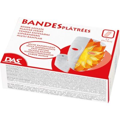 DAS 6881 00 gipsbanden doos met 4 stuks, 3 m x 8 cm DAS 6881 00 gipsbanden doos met 4 stuks, 3 m x 8 cm