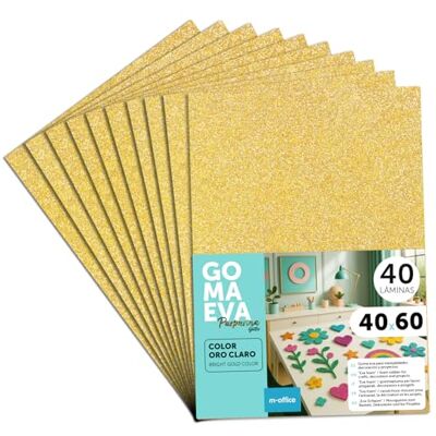 m-office Schuimrubberen platen met glitter, 40 x 60 cm, kleurrijke EVA-schuim knutselplaten voor kinderen, doe-het-zelf, school, decoratie en kunstprojecten, ideaal als knutselpapier, schuimrubber met m-office Schuimrubberen platen met glitter, 40 x 60 cm, kleurrijke EVA-schuim knutselplaten voor kinderen, doe-het-zelf, school, decoratie en kunstprojecten, ideaal als knutselpapier, schuimrubber met