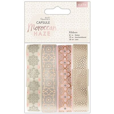 Papermania Capsule, Textiel, Moroccan Haze, Ribbon (4 x 1 m) Papermania Capsule, Textiel, Moroccan Haze, Ribbon (4 x 1 m)