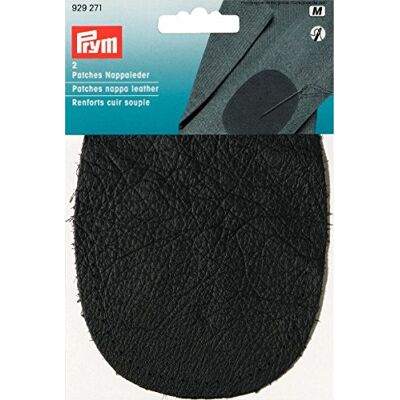 Prym 929271 Lederen Patch - Ovaal 10x14cm Donkergrijs - Patch Prym 929271 Lederen Patch - Ovaal 10x14cm Donkergrijs - Patch