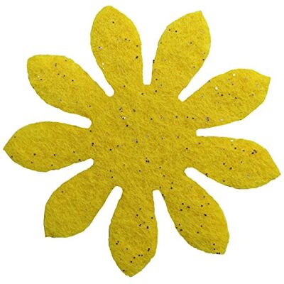 Petra's Bastel News Petra's Knutsel-News 100x Marrite 40 mm, glittervilt, eenzijdig glitter, fliz, geel, 18 x 12 x 5 cm Petra's Bastel News Petra's Knutsel-News 100x Marrite 40 mm, glittervilt, eenzijdig glitter, fliz, geel, 18 x 12 x 5 cm