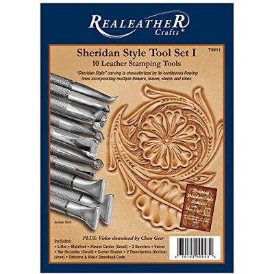 Realeather T5011 Sheridan Stempelset - Leren Handwerk Tools Realeather T5011 Sheridan Stempelset - Leren Handwerk Tools