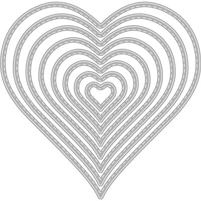 Rayher Stanssjablonen hart, met stiknaad aan de rand, set 8-delig, harten 1,2-8,4 cm ø, voor papiervormgeving, kaarten maken, scrapbooking en nog veel meer, reliëfsjablonen, staal, 50282000 Rayher Stanssjablonen hart, met stiknaad aan de rand, set 8-delig, harten 1,2-8,4 cm ø, voor papiervormgeving, kaarten maken, scrapbooking en nog veel meer, reliëfsjablonen, staal, 50282000