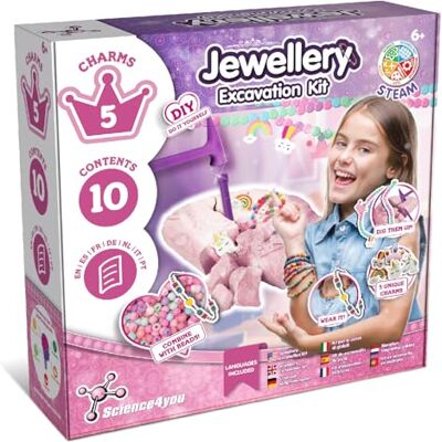 Science4you Sieraden-ontdekkingsset Ontdek alle Ongelofelijke Kralen, Kunst- en Knutselpakket om je Eigen Vriendschapsarmband te Maken, een Kralenarmband voor Meisjes en Jongens van 6 7 8 9+ Science4you Sieraden-ontdekkingsset Ontdek alle Ongelofelijke Kralen, Kunst- en Knutselpakket om je Eigen Vriendschapsarmband te Maken, een Kralenarmband voor Meisjes en Jongens van 6 7 8 9+