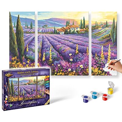 Schipper Malen nach Zahlen Lavendelfelder (Triptychon) Schipper Malen nach Zahlen Lavendelfelder (Triptychon)